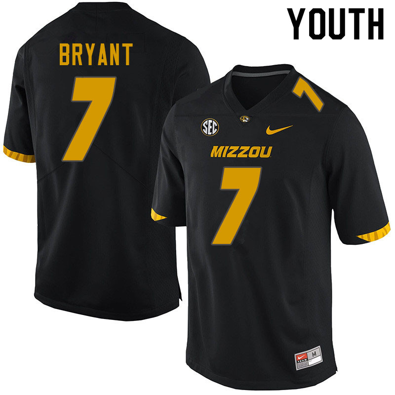 Youth #7 Kelly Bryant Missouri Tigers College Football Jerseys Sale-Black - Click Image to Close